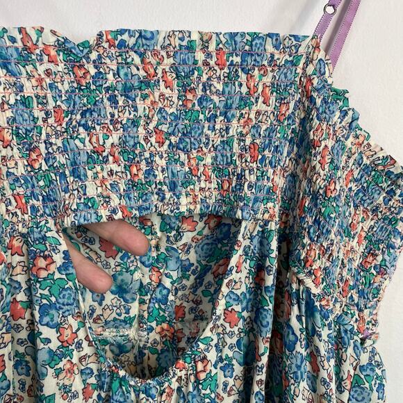 Free People Molly Jo Floral Midi Sleeveless Dress Prairie Cottage Bohemian XL - Picture 11 of 17